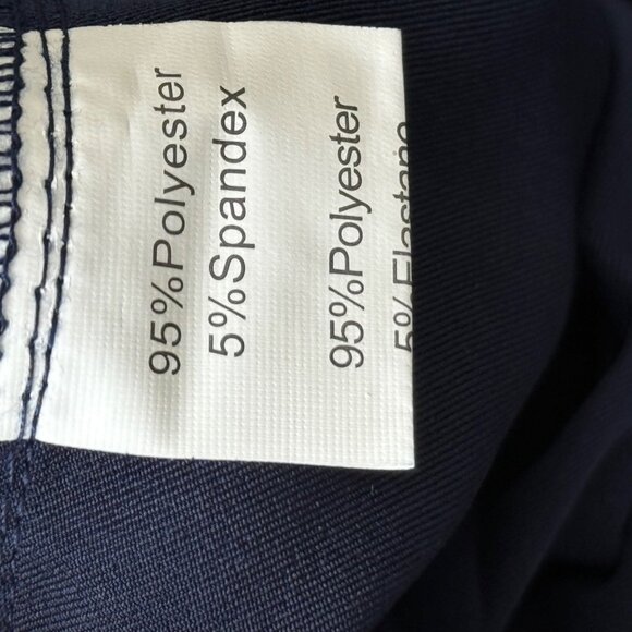 Grace KarinNavy Paperbag Waist Wide-Leg Pants  Size XL Polyester & Spandex Bl - Picture 4 of 11